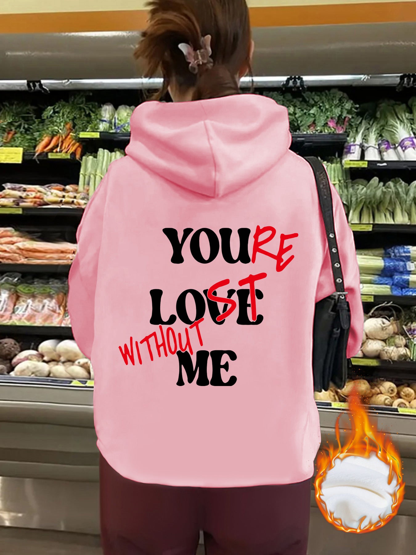 You’re Love Without Me Graphic Hoodie - Unisex Fleece Hooded Sweatshirt from Mish Mash Market