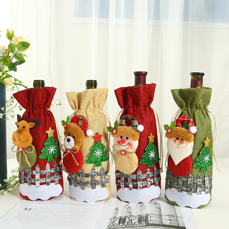Christmas Wine Bottle Cover from Mish Mash Market