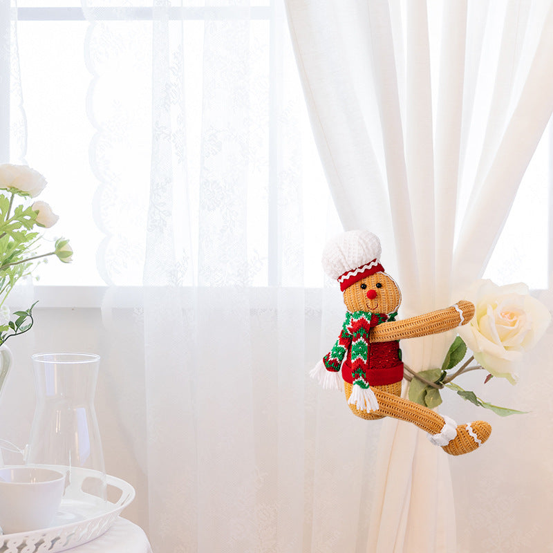 Festive Gingerbread Man Curtain Tieback from Mish Mash Market