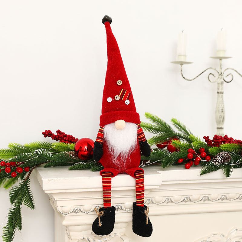 Long Legged Plush Christmas Gnome