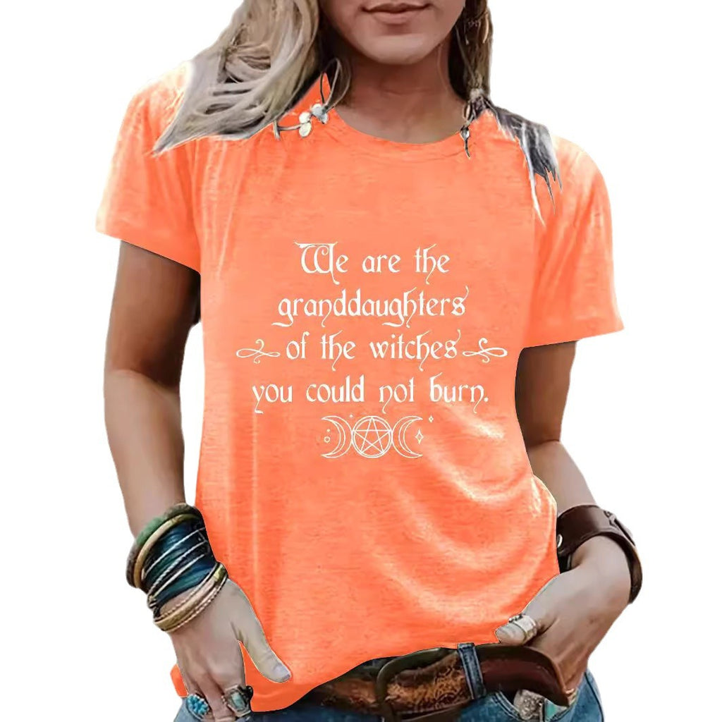 Women's Halloween Witches Granddaughters Graphic Short Sleeve T-Shirt from Mish Mash Market