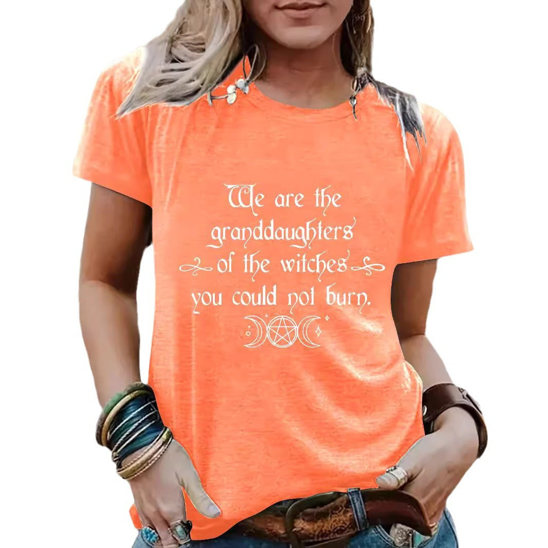 Women's Halloween Witches Granddaughters Graphic Short Sleeve T-Shirt from Mish Mash Market