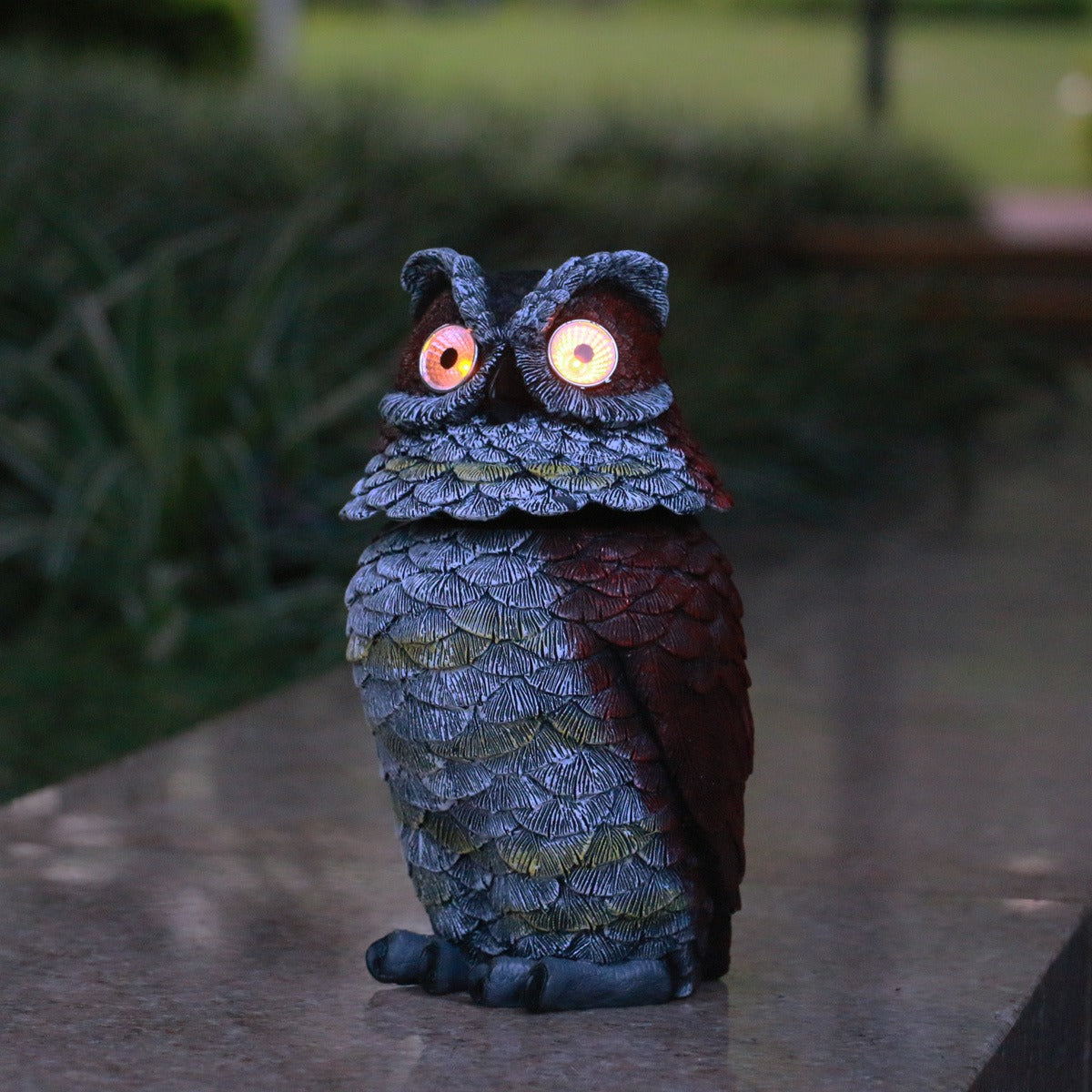 Watching Owl Solar Electronic Night Light – Outdoor Waterproof Garden Decoration