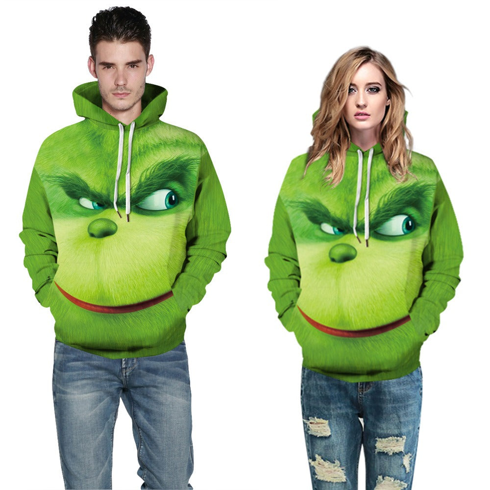 Christmas Geek Print Graphic Hoodie