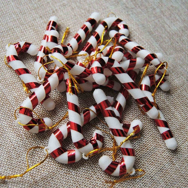 24 PC Christmas Tree Hanging Candy Cane Ornaments