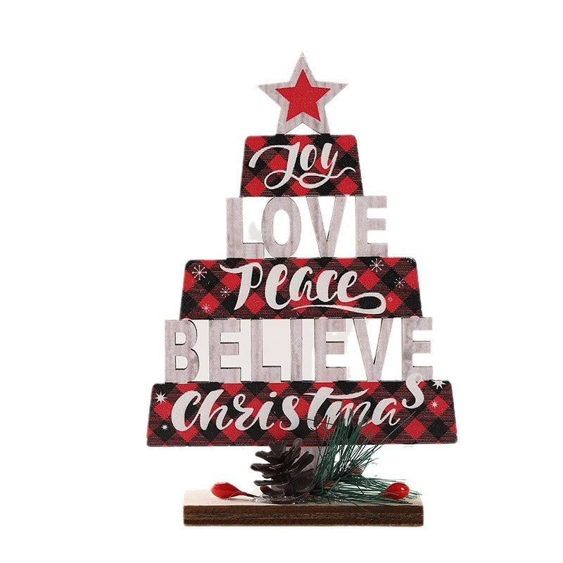 Wooden Rustic Christmas Tree Desktop Decor from Mish Mash Market