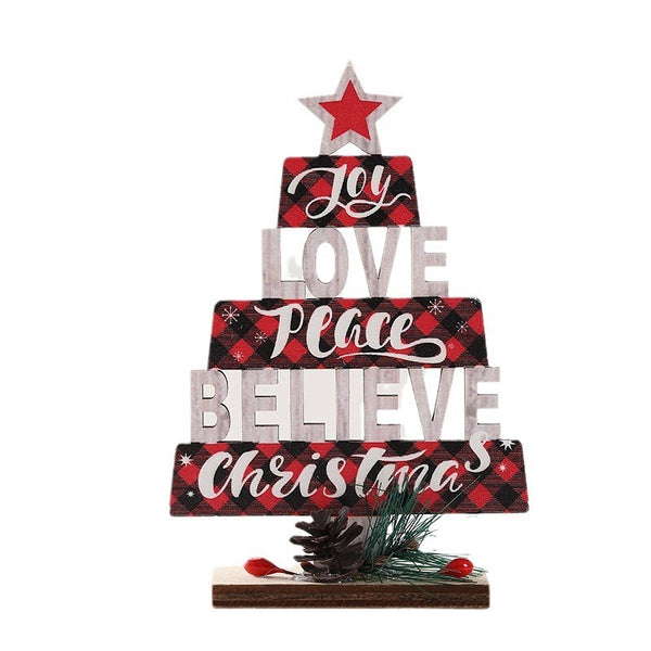 Wooden Rustic Christmas Tree Desktop Decor from Mish Mash Market