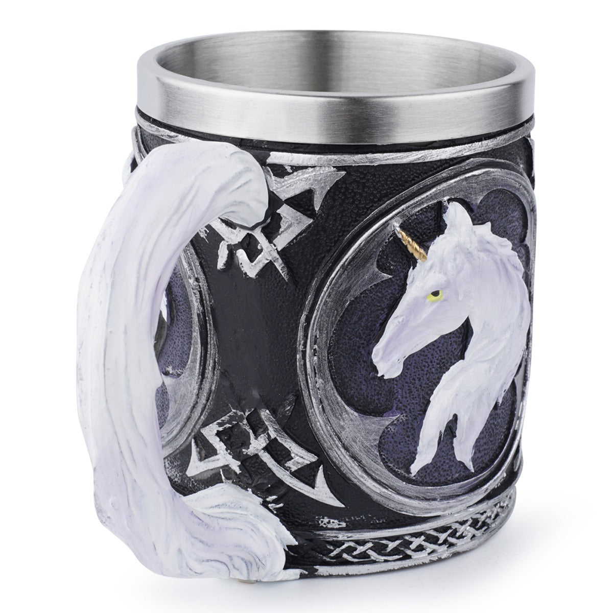 Viking Style Unicorn Resin & Stainless Steel Mug