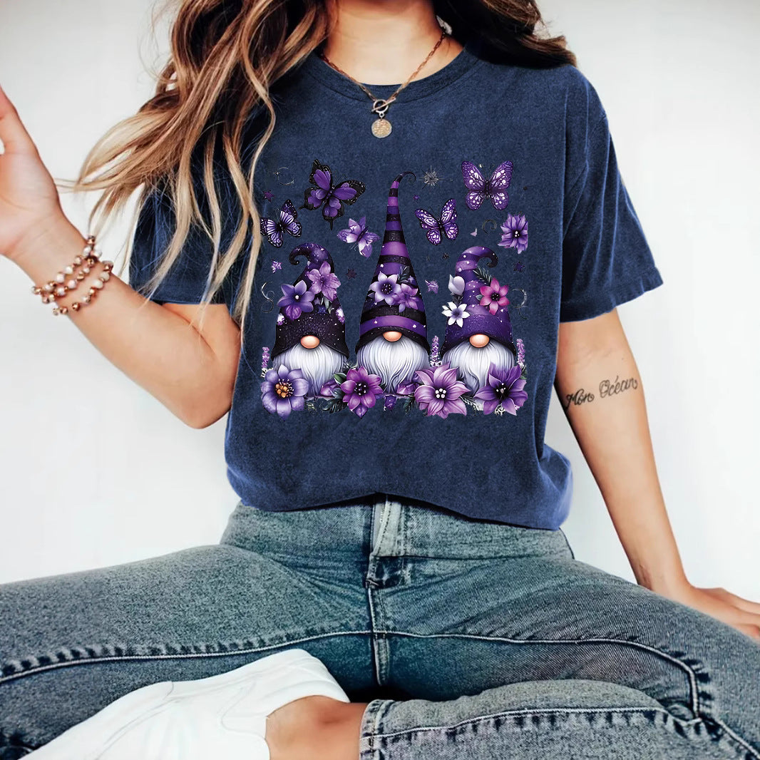 Purple Magic Hat Gnomes Halloween Graphic T-Shirt from Mish Mash Market