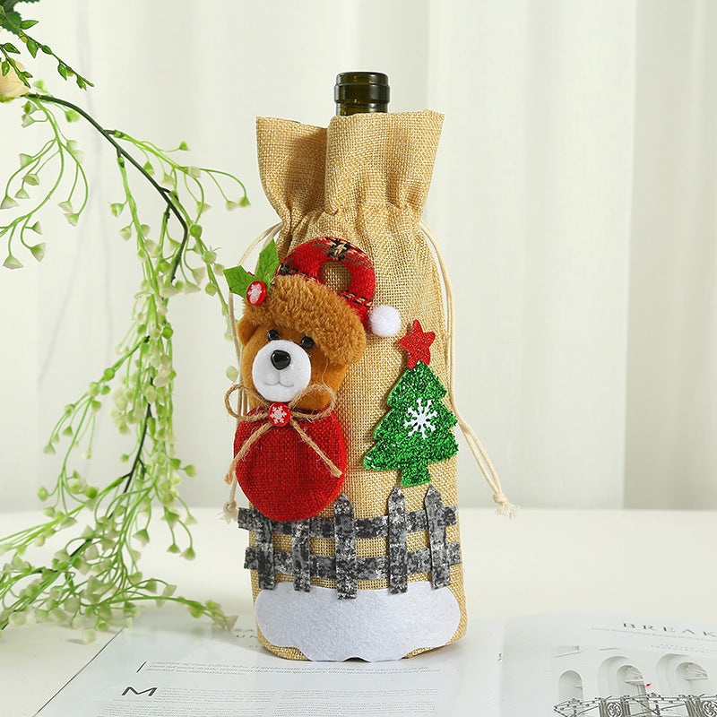 Christmas Wine Bottle Cover from Mish Mash Market
