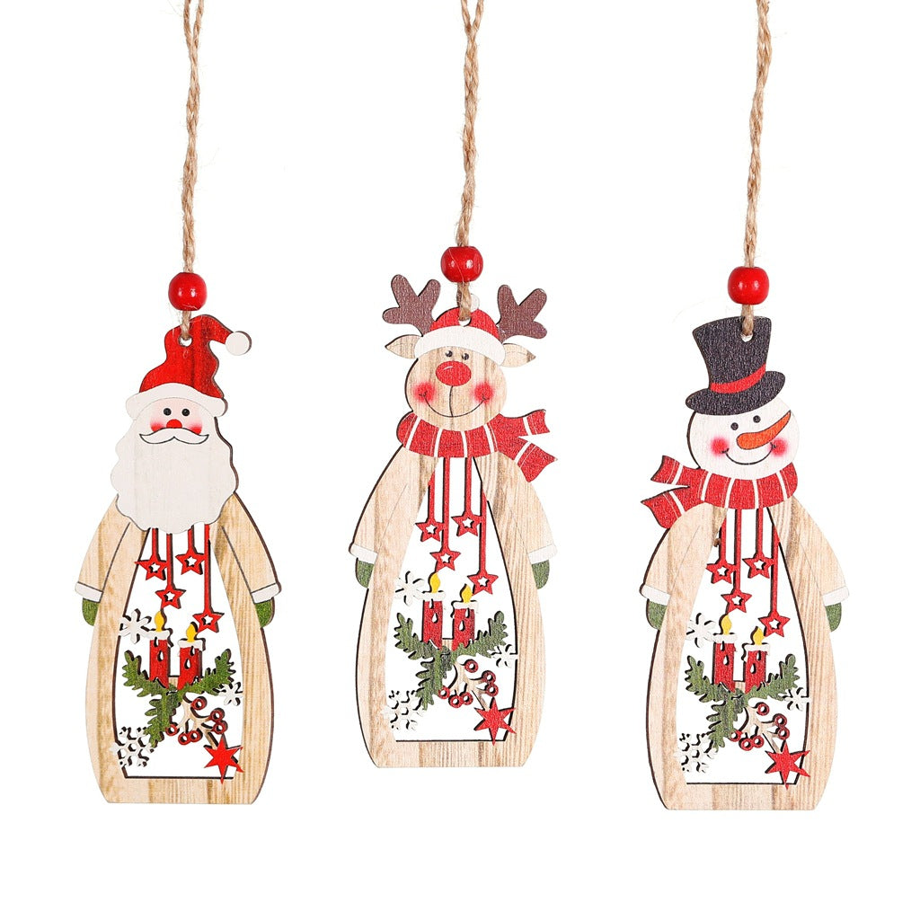 Wooden Bottle Shaped Christmas Ornament from Mish Mash Market