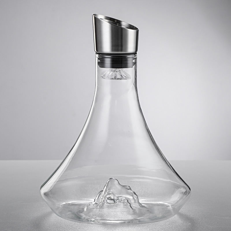 Premium 34oz Wine Decanter with Built-in Aerator – Elegant Crystal Carafe from Mish Mash Market