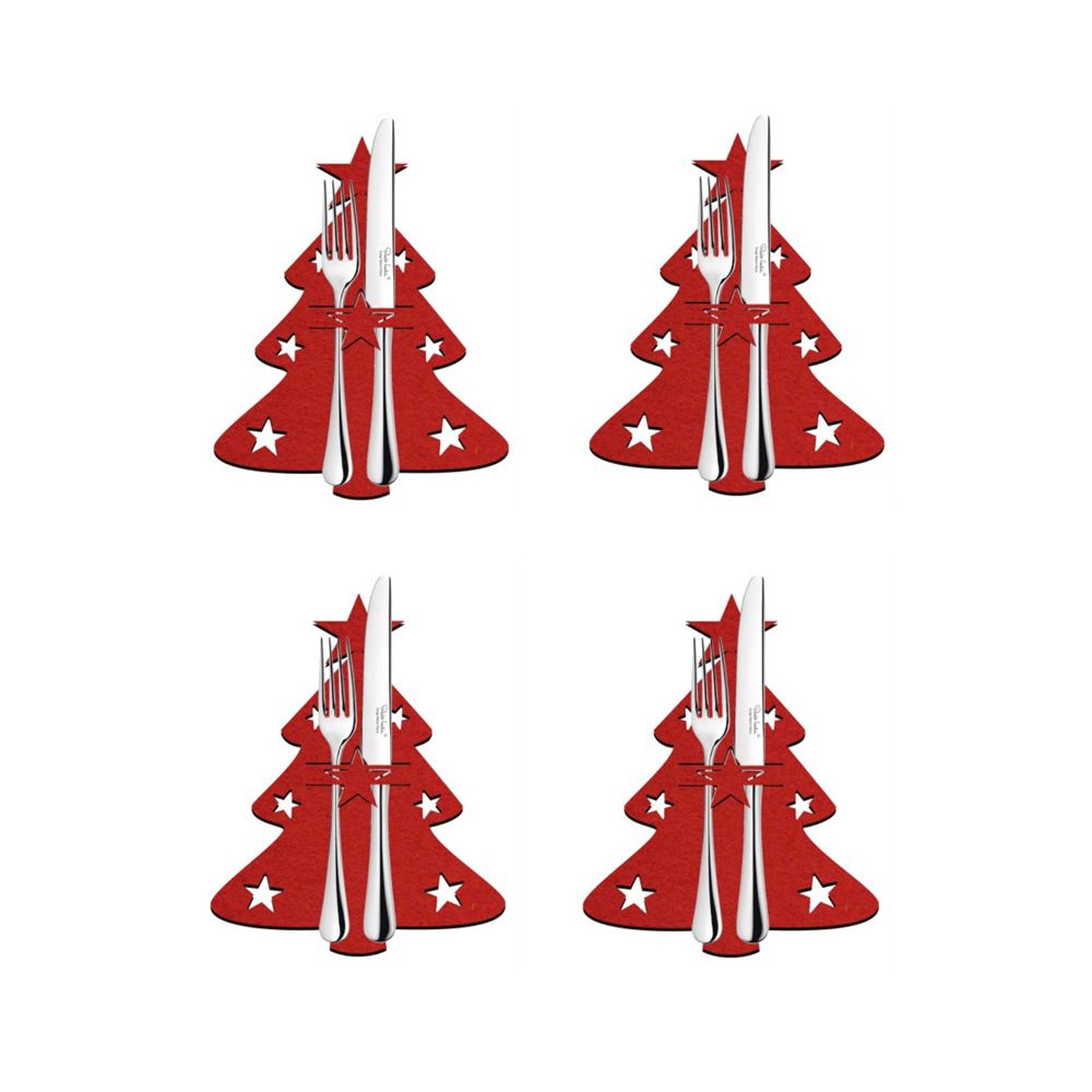 4-Piece Christmas Cutlery Holder Set from Mish Mash Market