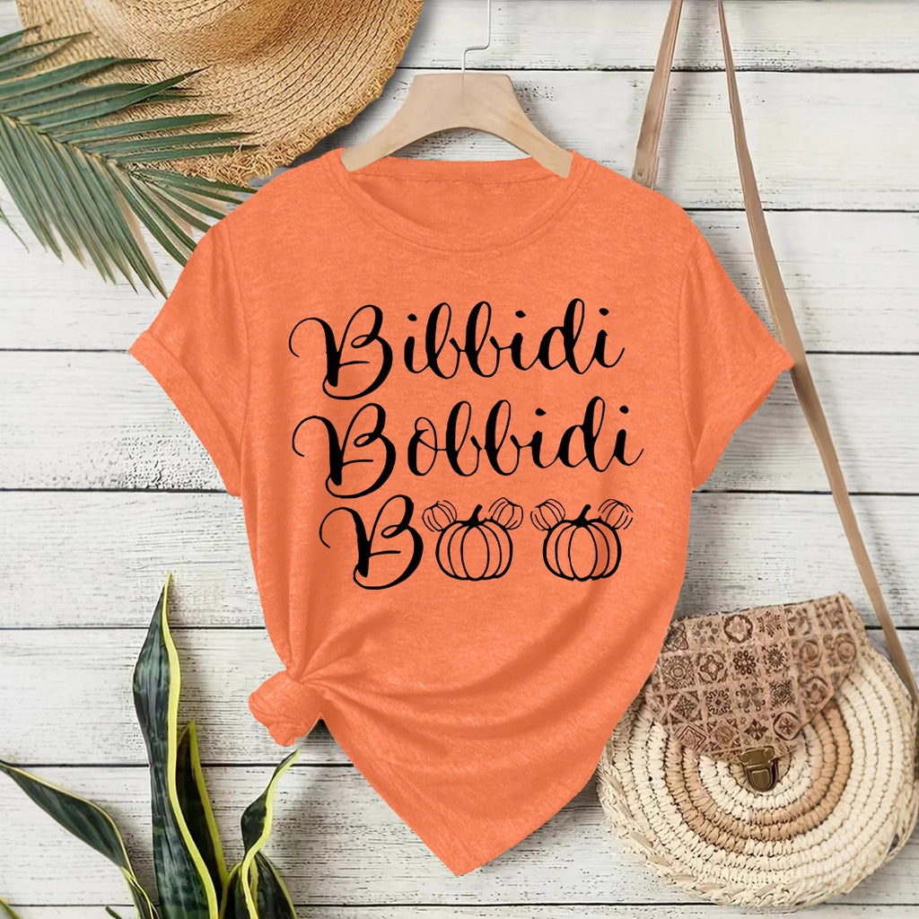Bibbidi Bobbidi Boo Halloween Printed Loose T-Shirt from Mish Mash Market