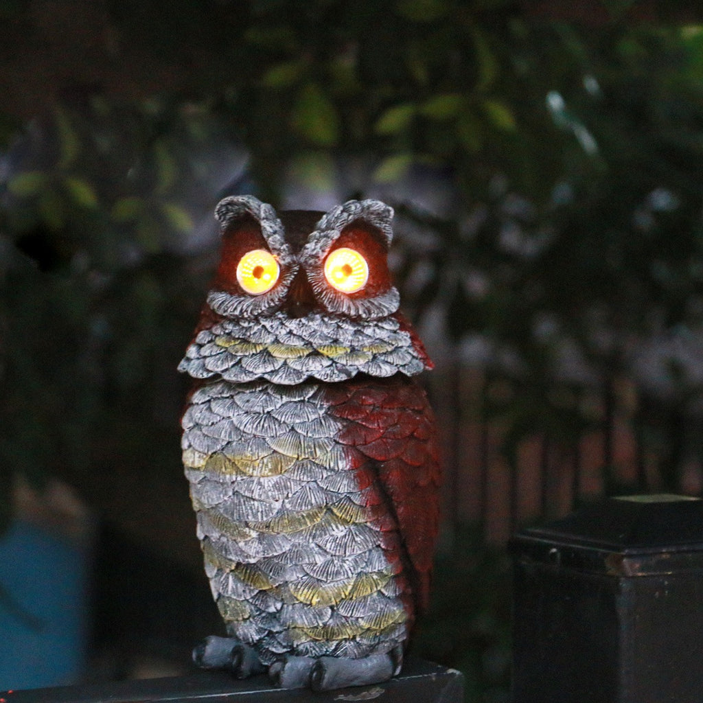 Watching Owl Solar Electronic Night Light – Outdoor Waterproof Garden Decoration