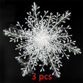 White Plastic Snowflake Christmas Tree Ornaments from Mish Mash Market
