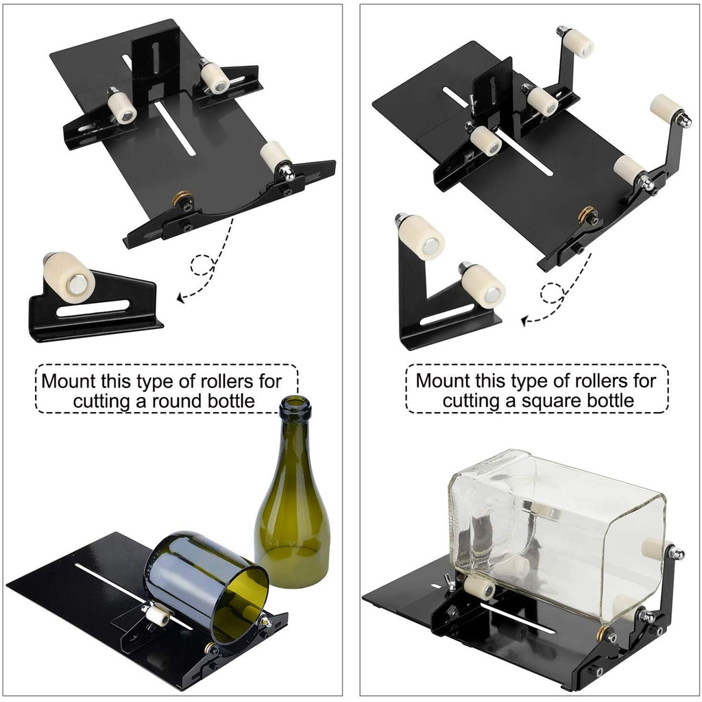 Professional Glass Bottle Cutter – DIY Tool for Square & Round Wine Bottles from Mish Mash Market