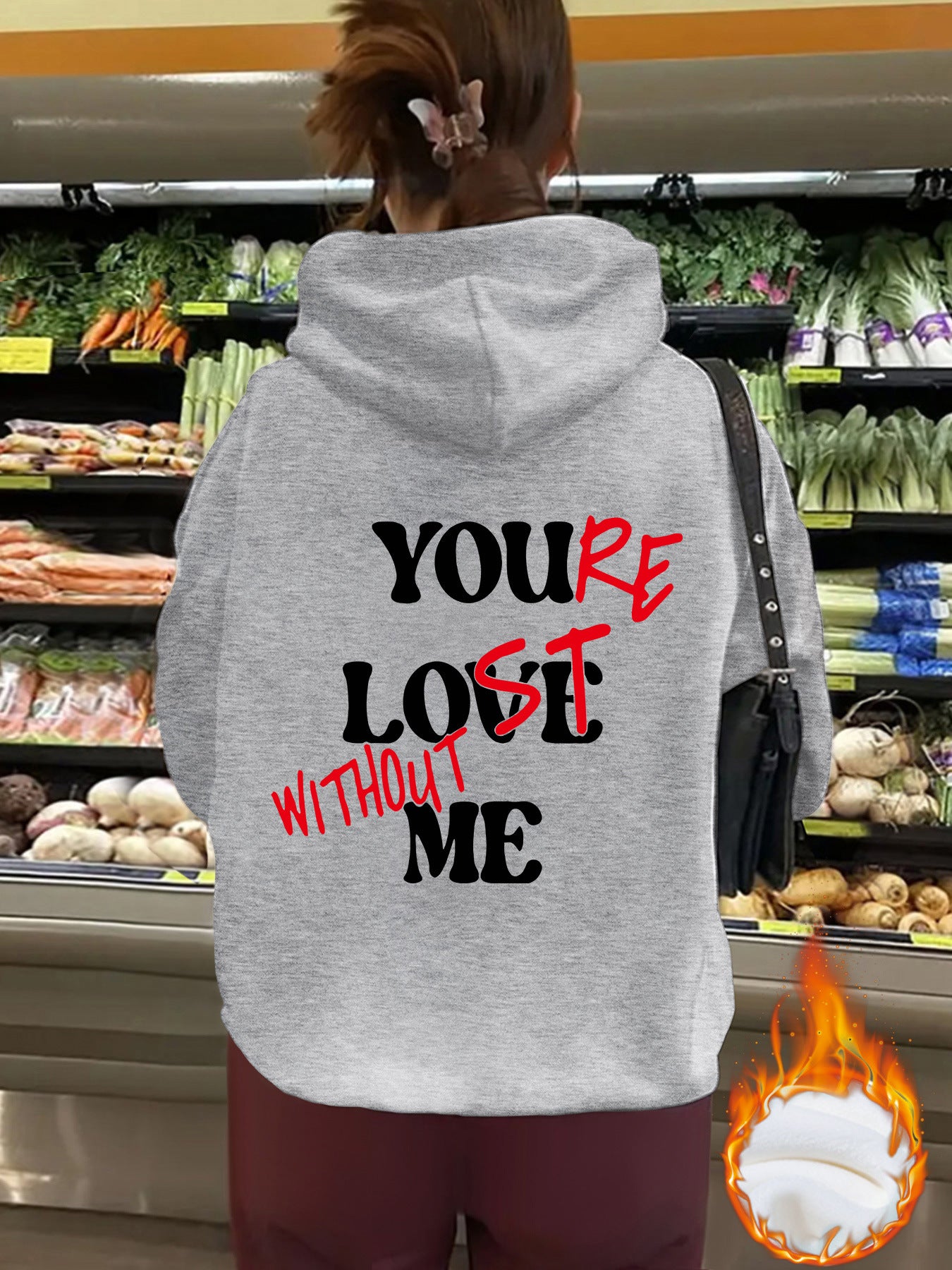 You’re Love Without Me Graphic Hoodie - Unisex Fleece Hooded Sweatshirt from Mish Mash Market