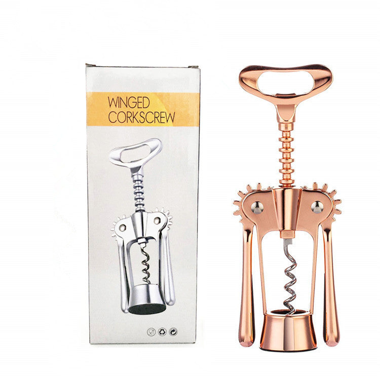 Heavy Duty Winged Wine Bottle Opener with Built-in Cap Remover from Mish Mash Market