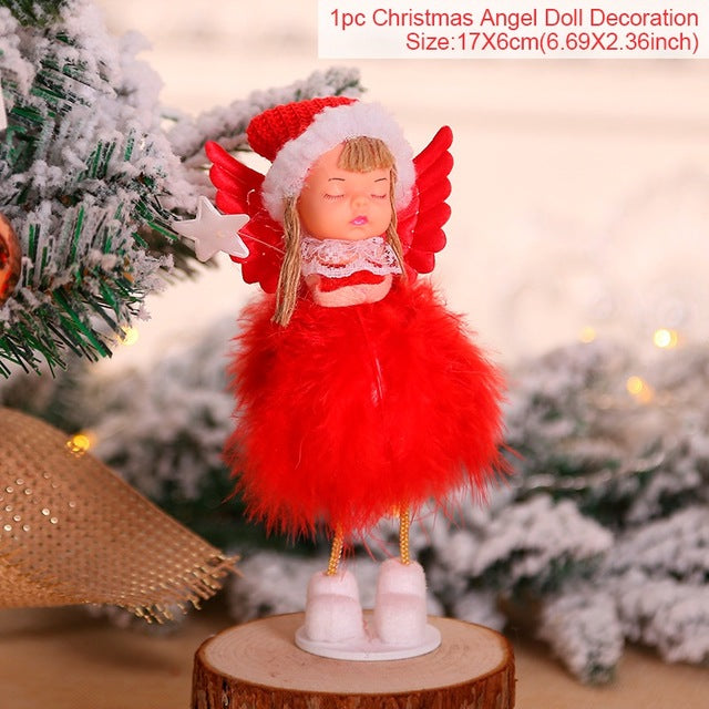 Plush Christmas Angel Tree Pendant Ornament from Mish Mash Market
