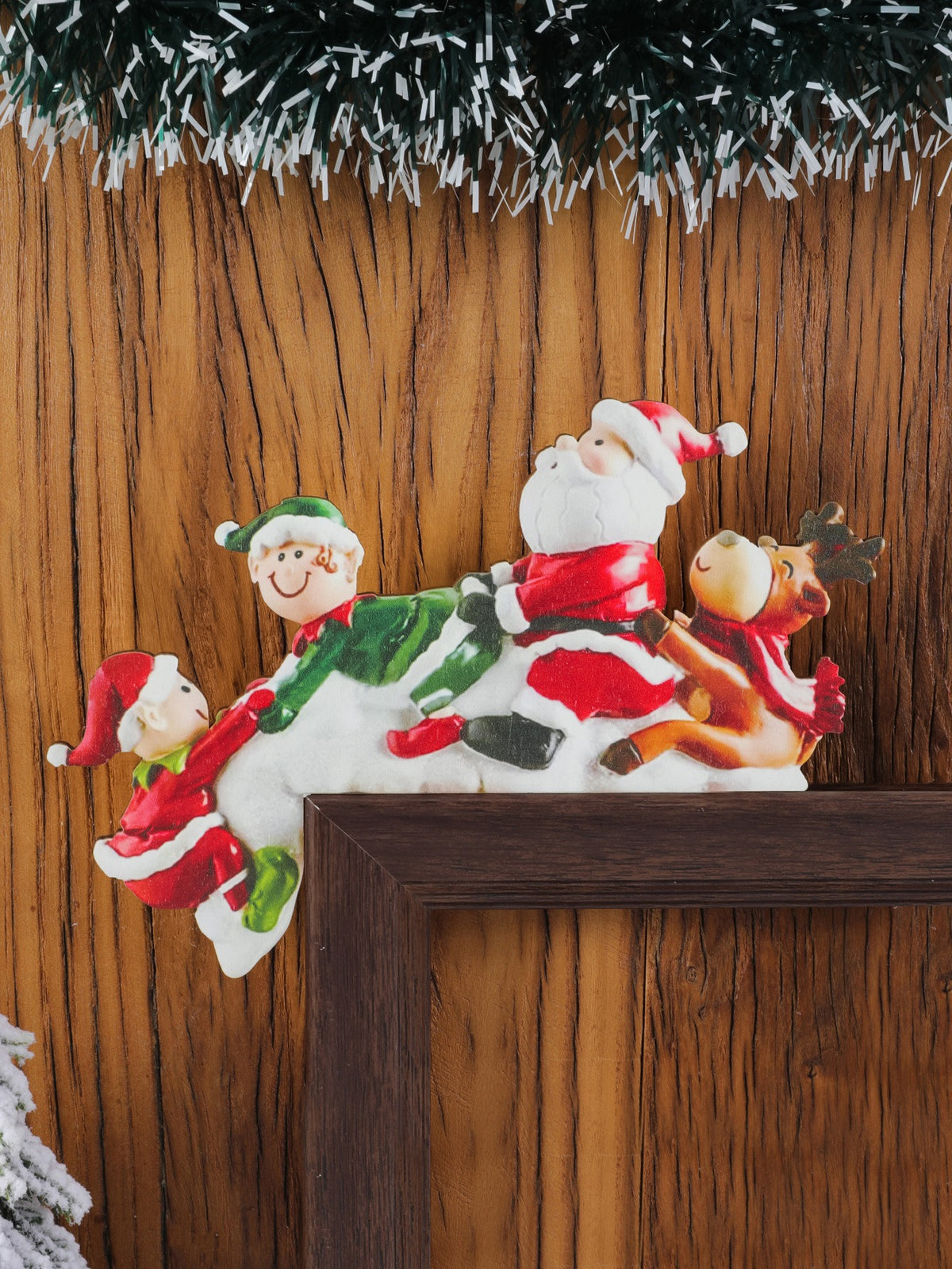 Wooden Christmas Door Frame Corner Decoration from Mish Mash Market
