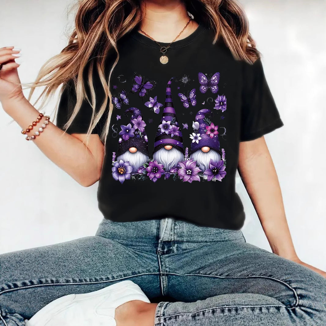 Purple Magic Hat Gnomes Halloween Graphic T-Shirt from Mish Mash Market