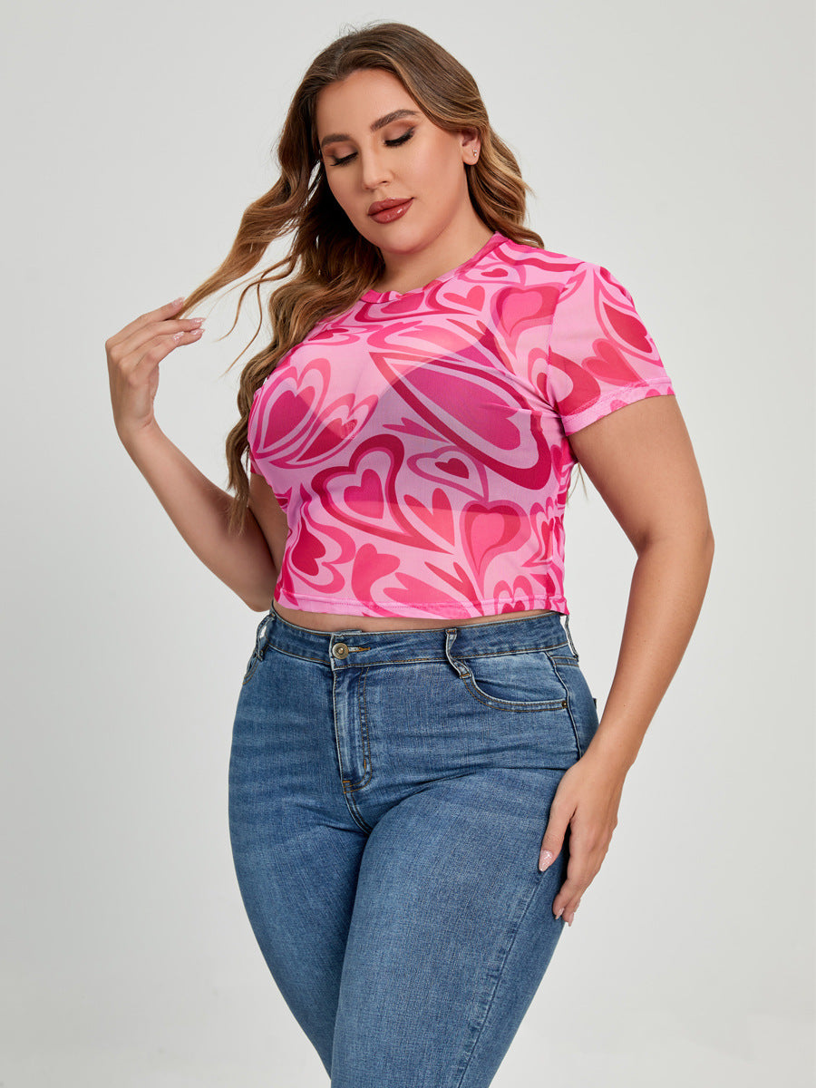 Mesh Abstract Love Top from Mish Mash Market