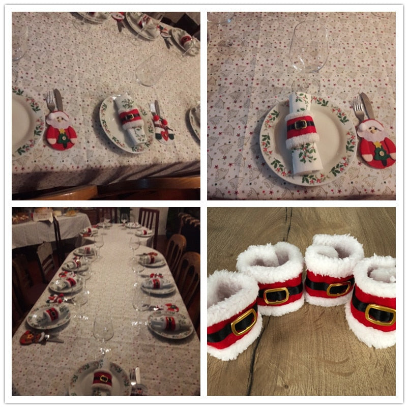 Santa Claus Belt Napkin Rings