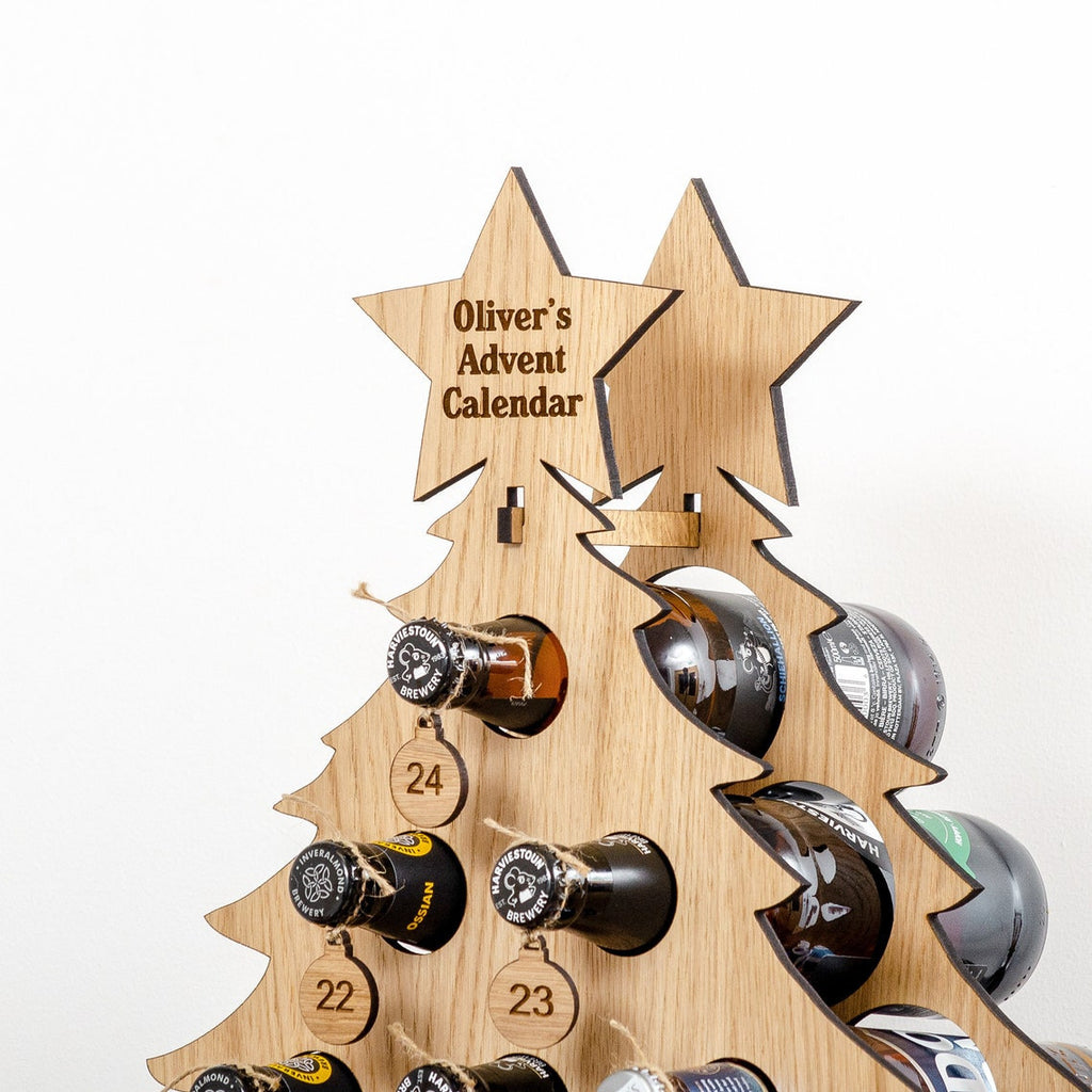 Christmas Countdown Advent Calendar Wine Rack