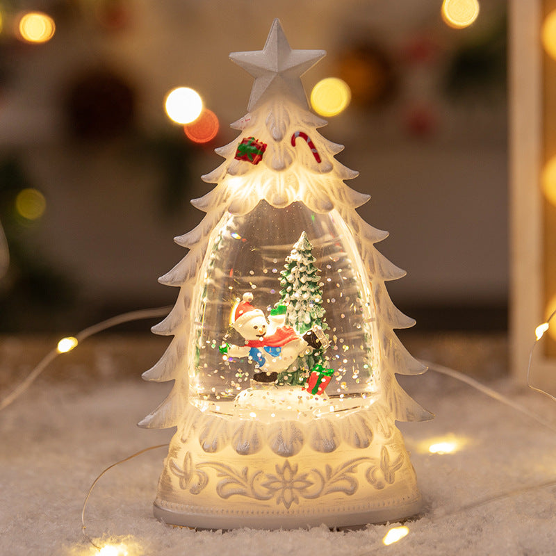 LED Christmas Tree Sparkling Glitter Snow Globe from Mish Mash Market