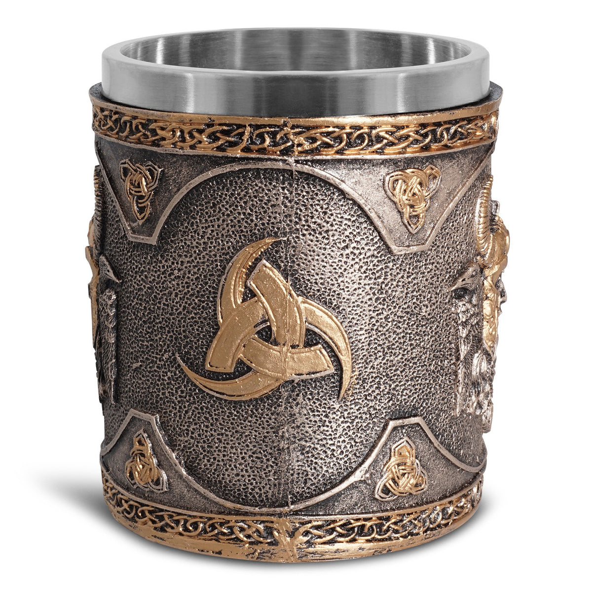 Viking Valknut Resin Stainless Steel Cup from Mish Mash Market