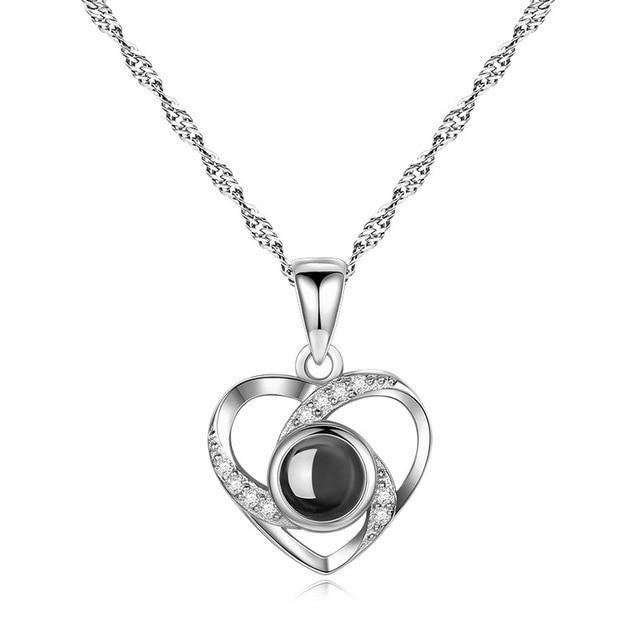 I Love You Necklace – Silver Heart Pendant Jewelry from Mish Mash Market
