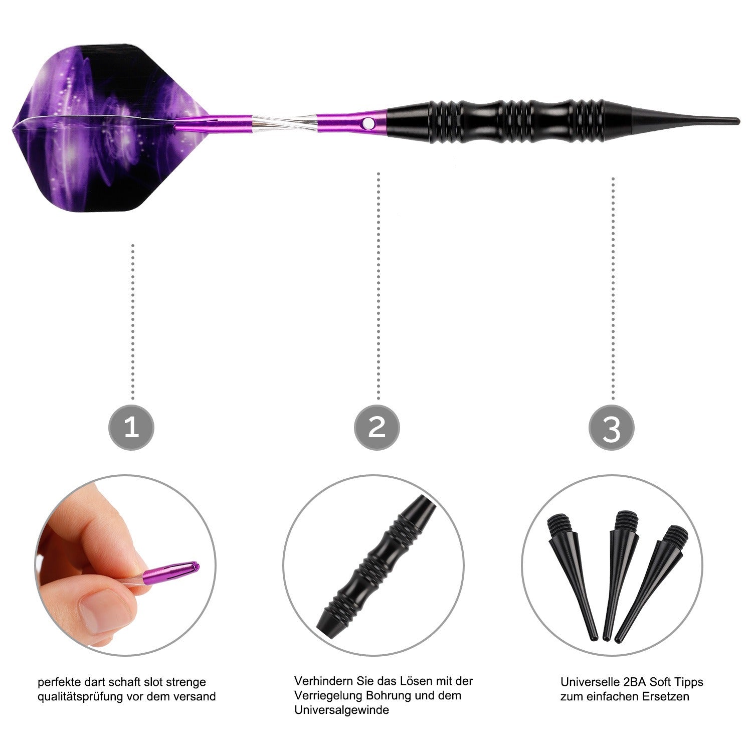 GOODARTS Knight 3-Piece Electronic Soft Tip Darts Set