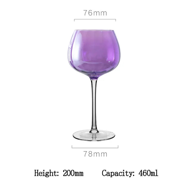 Nordic Amethyst Crystal Goblets - Luxury Stemware Set from Mish Mash Market