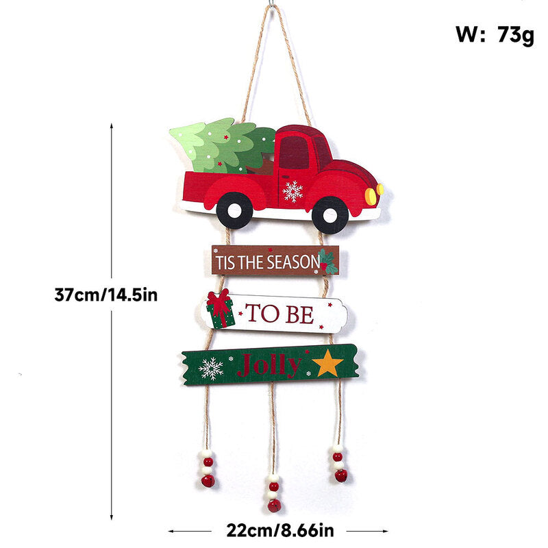 Handcrafted Wooden Folding Christmas Tree Wall Hanging Ornament from Mish Mash Market