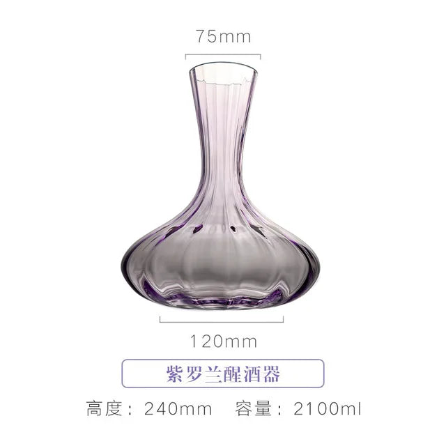 Nordic Lavender Crystal Wine Glass & Decanter from Mish Mash Market