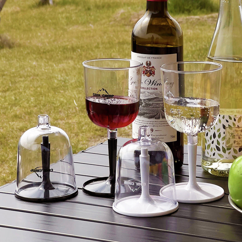 Outdoor Detachable Plastic Wine Glass