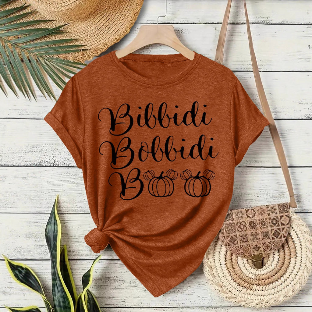 Bibbidi Bobbidi Boo Halloween Printed Loose T-Shirt from Mish Mash Market