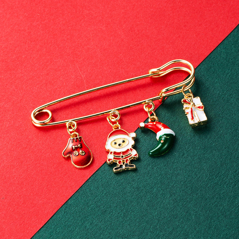 Christmas Enamel Pin Brooch Set from Mish Mash Market