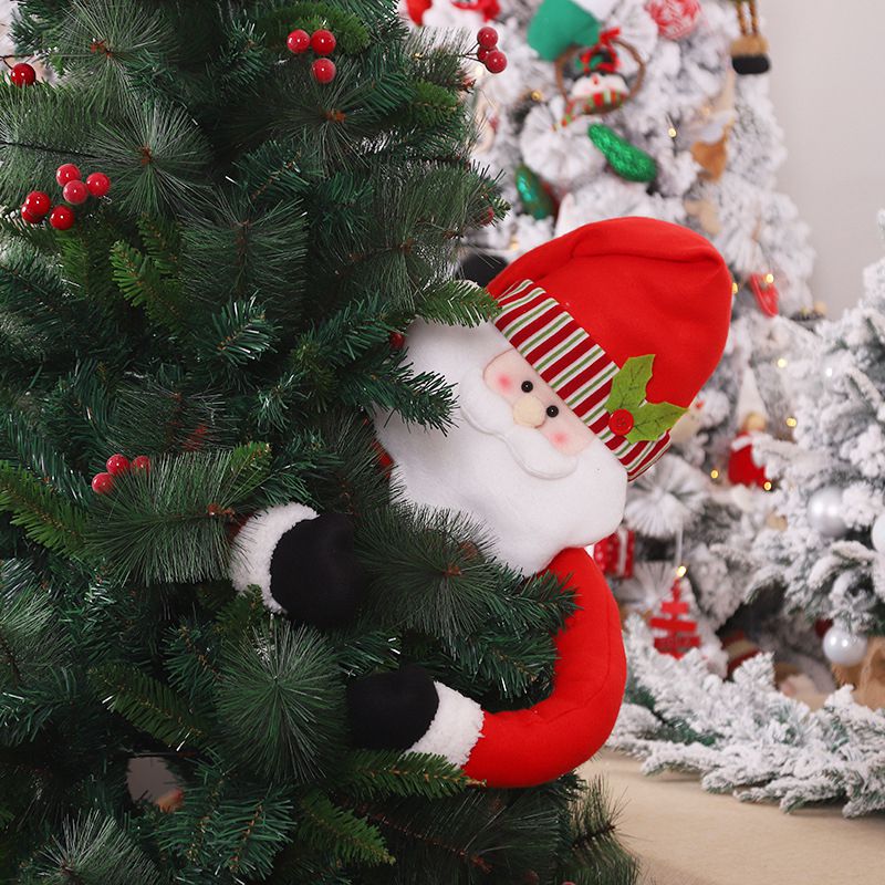 Santa Snowman Christmas Tree Topper Huggers