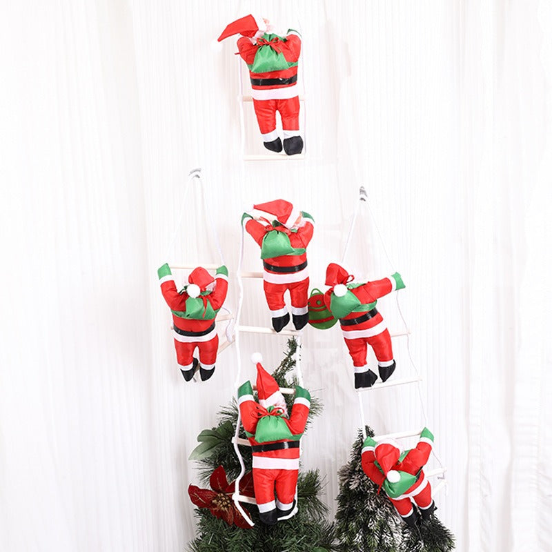 Climbing Santa Claus Ladder