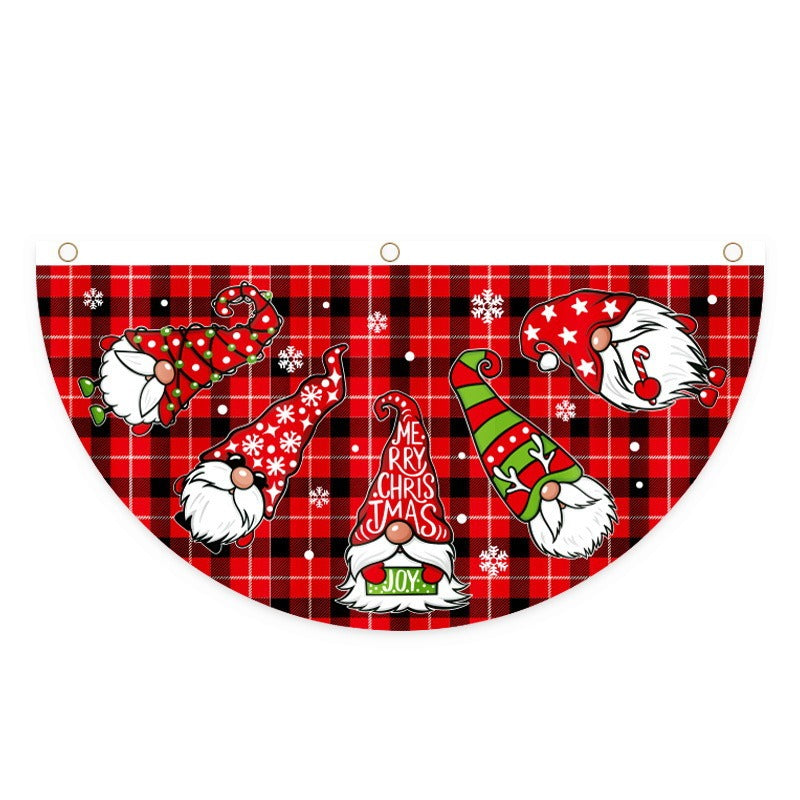 Christmas Decorative Pleated Bunting Flag