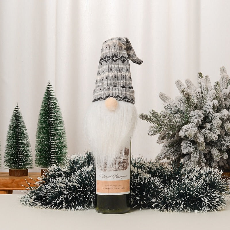 Holiday Gnome Wine Bottle Cover from Mish Mash Market