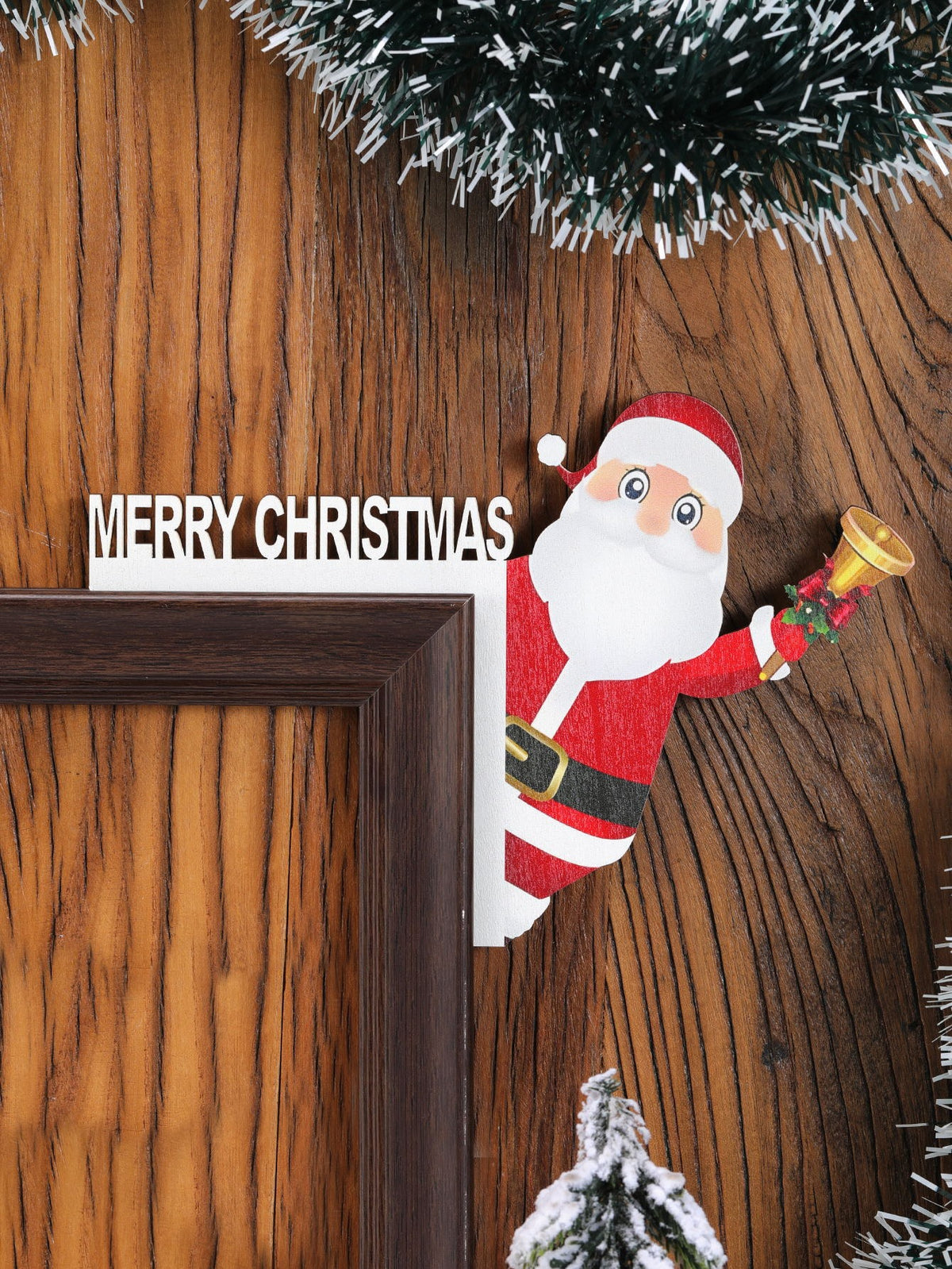 Wooden Christmas Door Frame Corner Decoration from Mish Mash Market