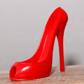Stiletto High-Heel Wine Bottle Holder – Elegant Resin Tabletop Decor from Mish Mash Market