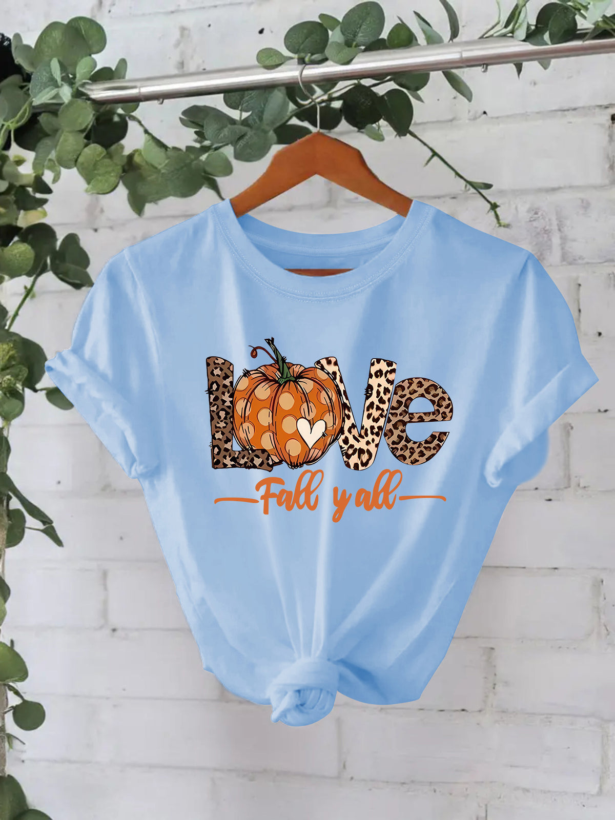 LOVE Pumpkin Fall Y'all Short Sleeve T-Shirt from Mish Mash Market