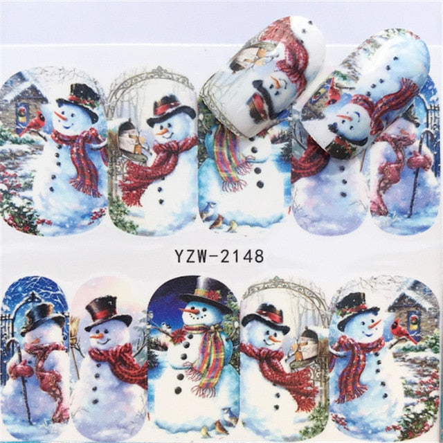 Christmas Water Transfer Nail Decals from Mish Mash Market