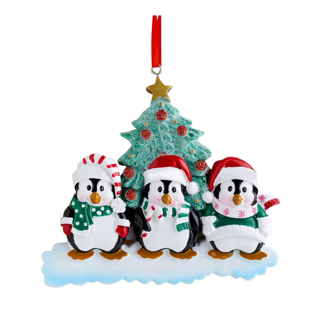 Penguin Family Christmas Ornament