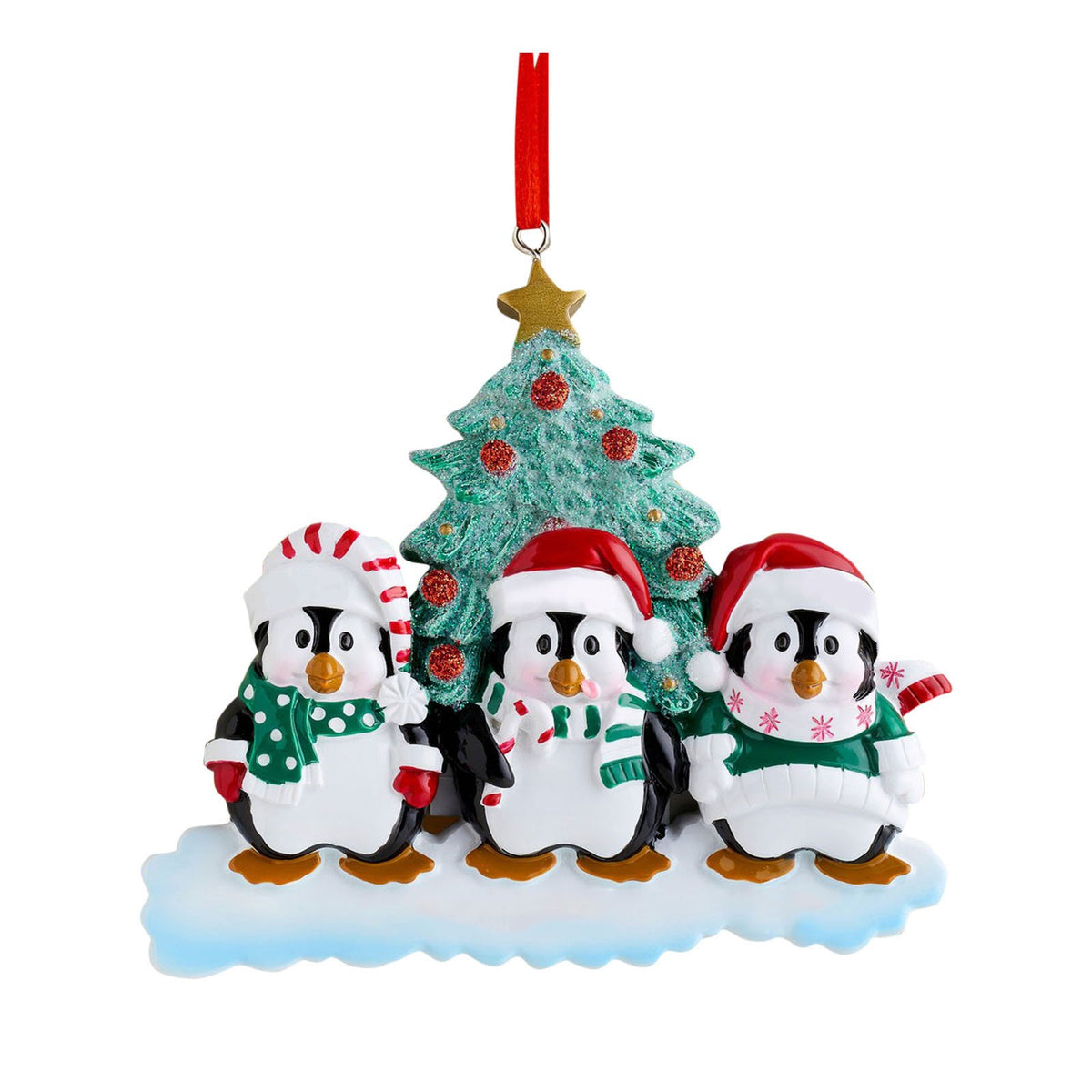 Penguin Family Christmas Ornament