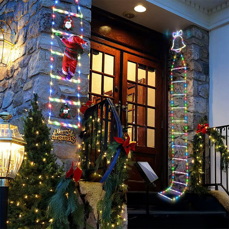 LED Climbing Santa on Ladder Decoration from Mish Mash Market